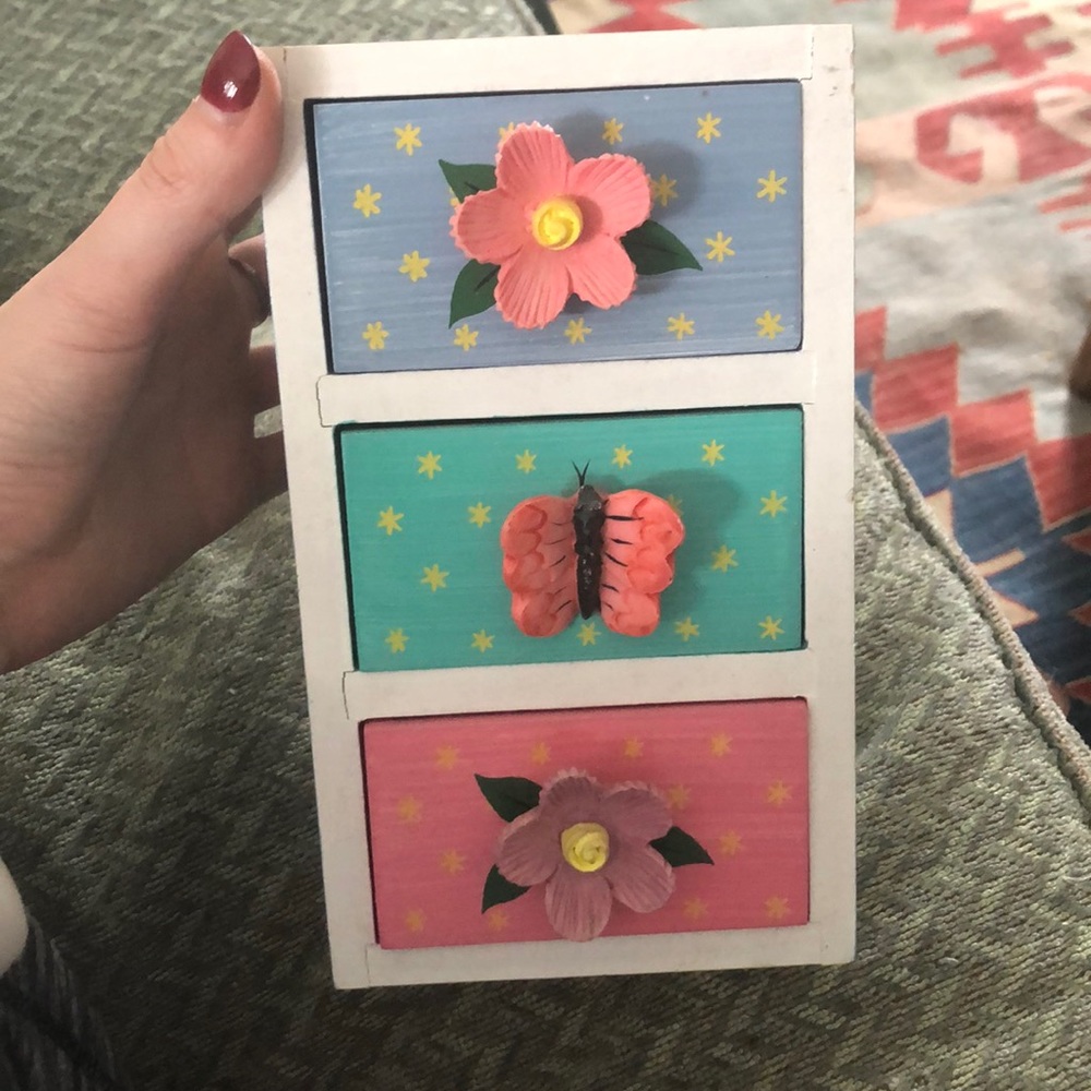 Little boxes to store important valuables inside.